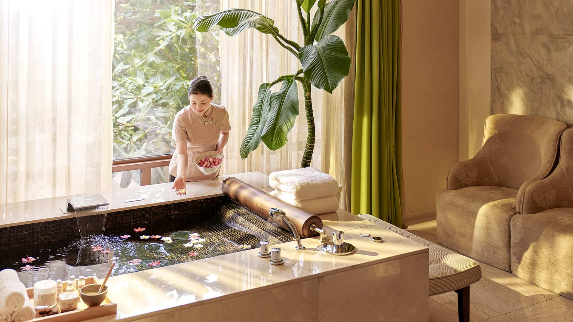 Relaxing atmosphere at The Grand Spa The Grand Ho Tram