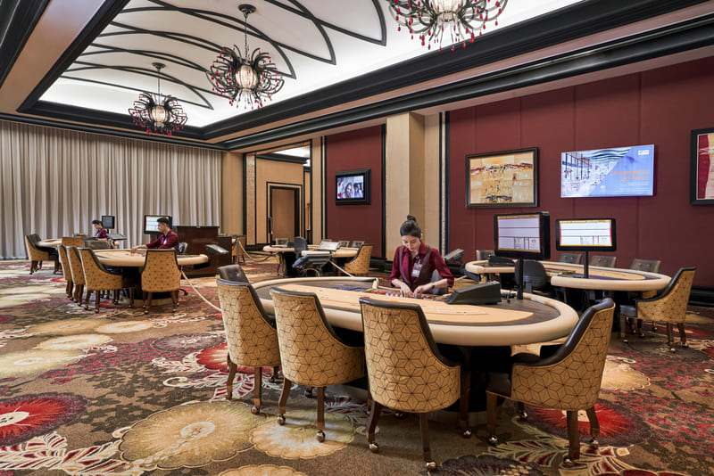 The Grand Casino Ho Tram sử dụng nội thất sử dụng tông màu trầm. the-grand-casino-Ho-Tram
