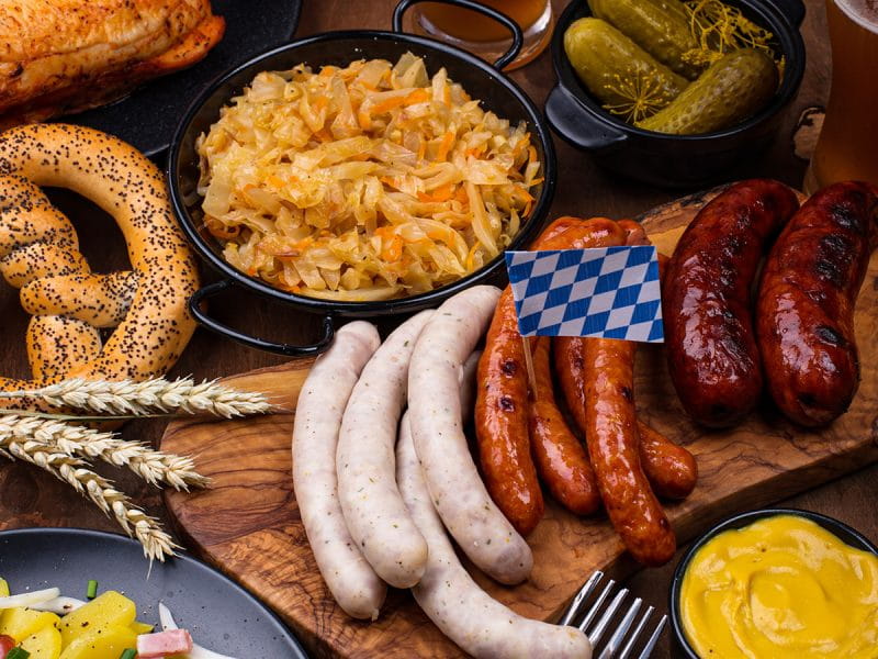 Ẩm thực và bia tại lễ hội Oktoberfest
