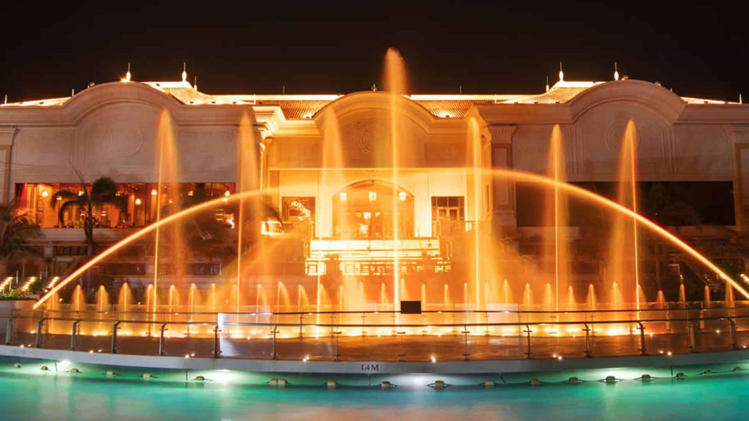 Fountain show at the central plaza of The Grand Ho Tram Hotel Deals