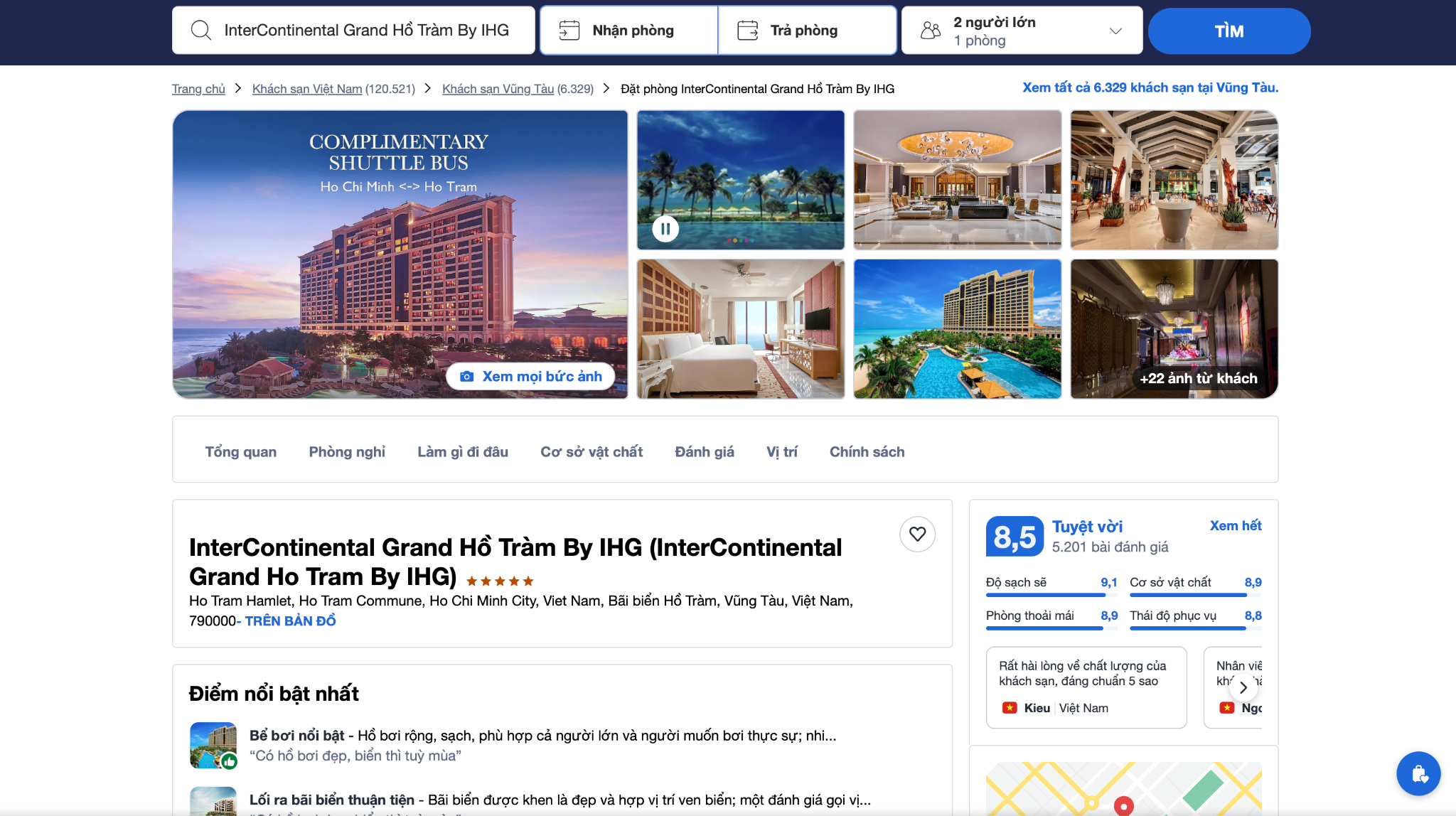 Đặt phòng resort Hồ Tràm