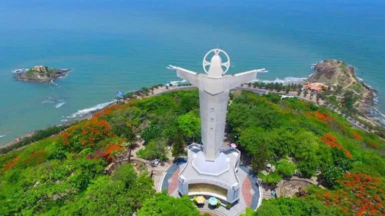 Christ the King Statue viewed from above hotel vung tau