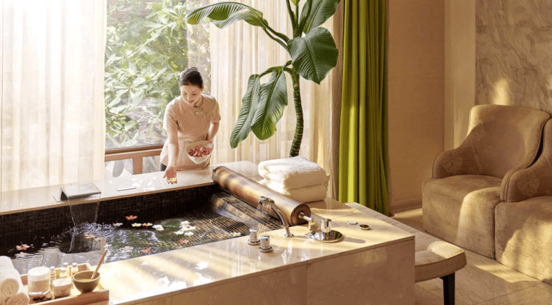 Wellness treatments are highly favored by resort guests. san-golf-ho-tram